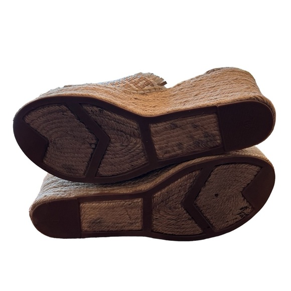 Marc Fisher Andrew Espadrille Wedge Platform Sandal Size 8.5 - Picture 7 of 7